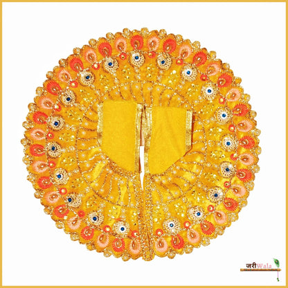 Shaneel Thread Sitara Work Yellow Laddu Poshak