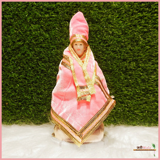 Shaneel Lace Work Baby Pink Sai Baba Poshak