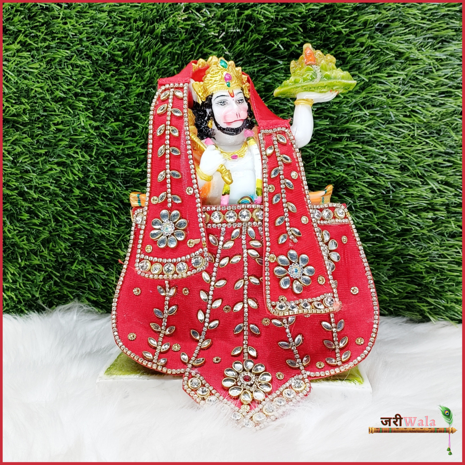 Hanuman ji Poshak - 10 Inch Length Chola Dress For 12 to 15 Inch