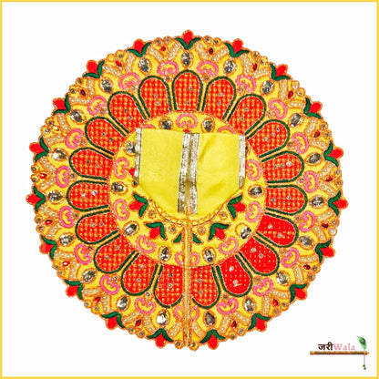 Blended Thread Stone Moti Work Multicolor Laddu Poshak