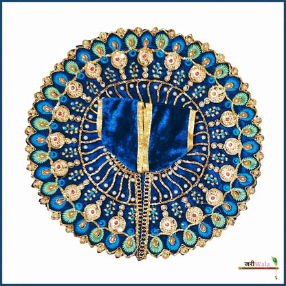 Shaneel Thread Sitara Work Blue Laddu Poshak