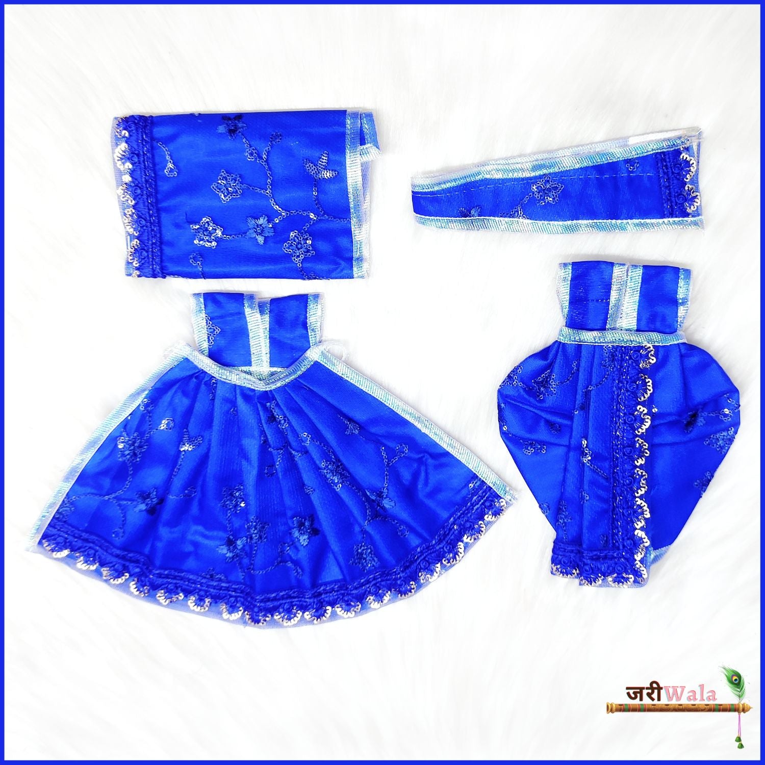 Net Thread Sitara Work Blue Poshak